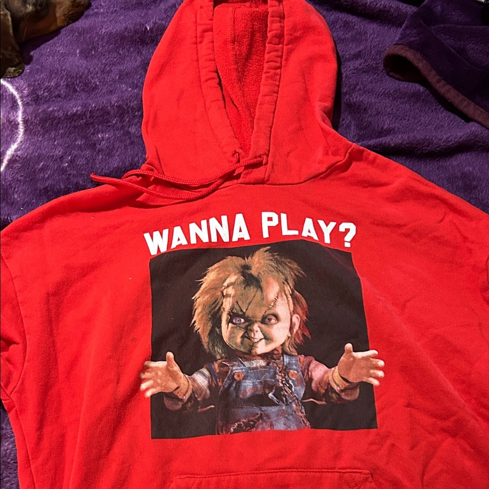 Hybrid Apparel Red Kids Hoodie with Graphic Print